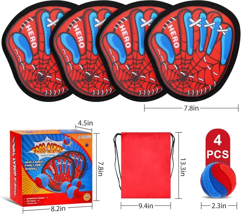 Outdoor Toss and Catch Ball Game Set for Kids - Birthday Gift