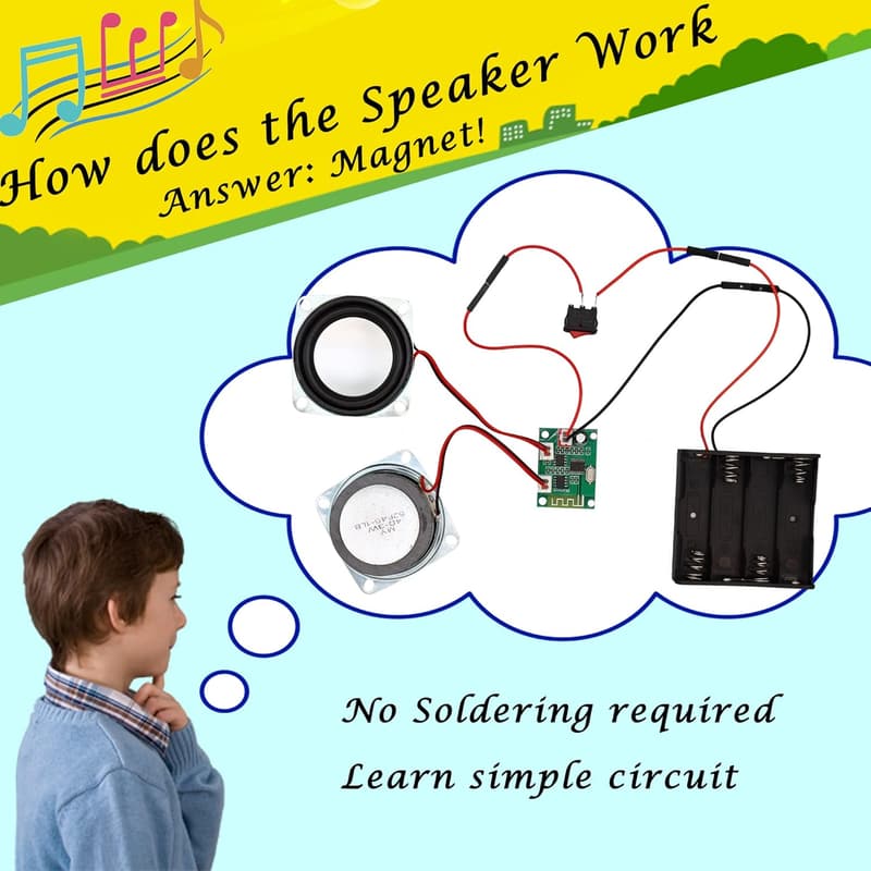 Bluetooth Speaker STEM Kit for Ages 10+ - DIY Electronics Project