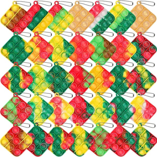 Christmas Party Favors: 32 Pcs Mini Push Bubble Fidget Toys