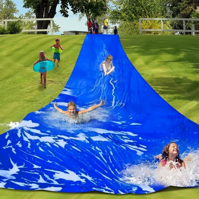 30 ft Heavy Duty Lawn Water Slide for Summer Fun