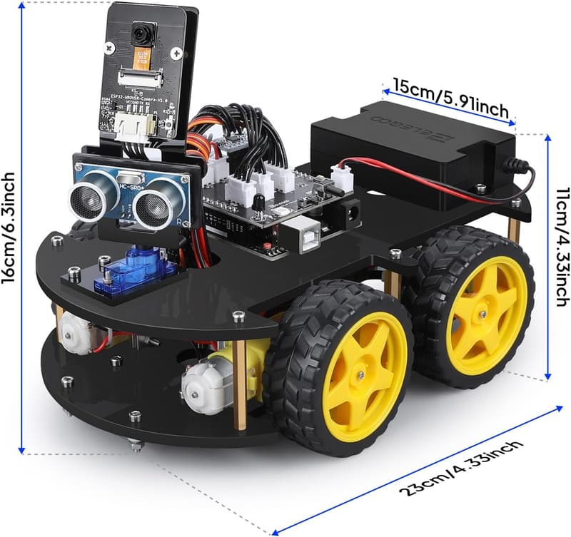 STEM Robot Car Kit for Kids Ages 8-16 - Arduino Coding Gift