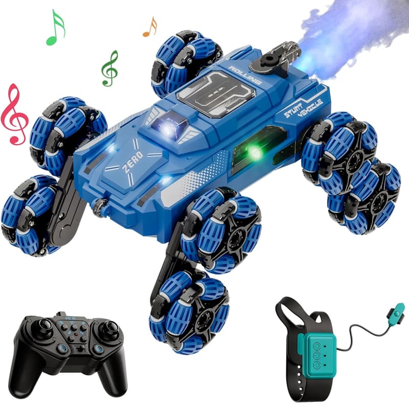 Gesture-Controlled RC Stunt Car for Boys, 6-14 Years - Birthday Gift