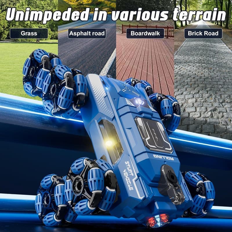 Gesture-Controlled RC Stunt Car for Boys, 6-14 Years - Birthday Gift