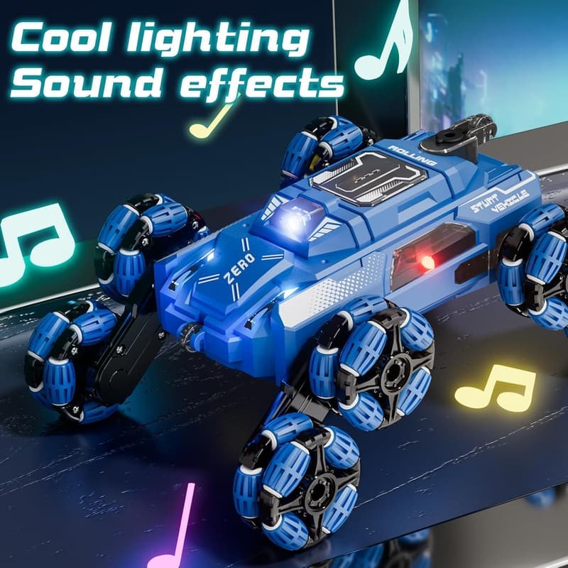 Gesture-Controlled RC Stunt Car for Boys, 6-14 Years - Birthday Gift