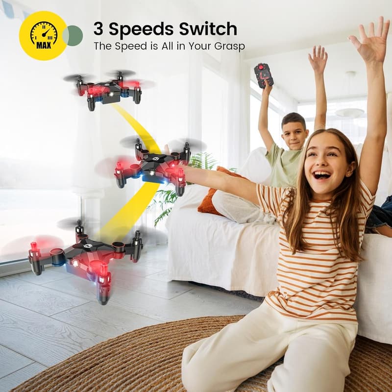 Kids' Portable Mini Drone with Altitude Hold & 3D Flips