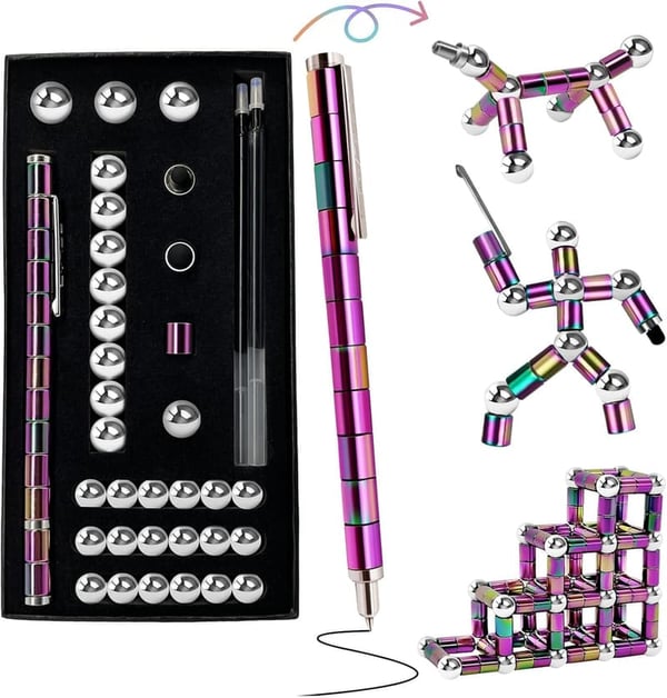 Magnetic Fidget Pen Toys for Ages 8-14 - Trendy Gift for Kids