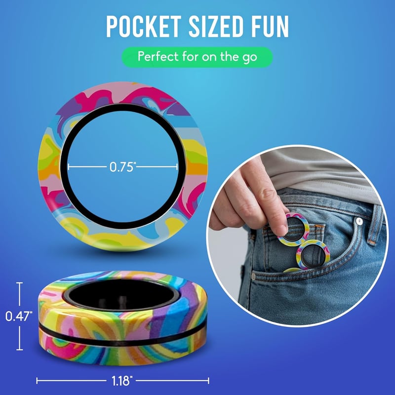 Magnetic Fidget Rings - Engaging Toy for Kids & Teens