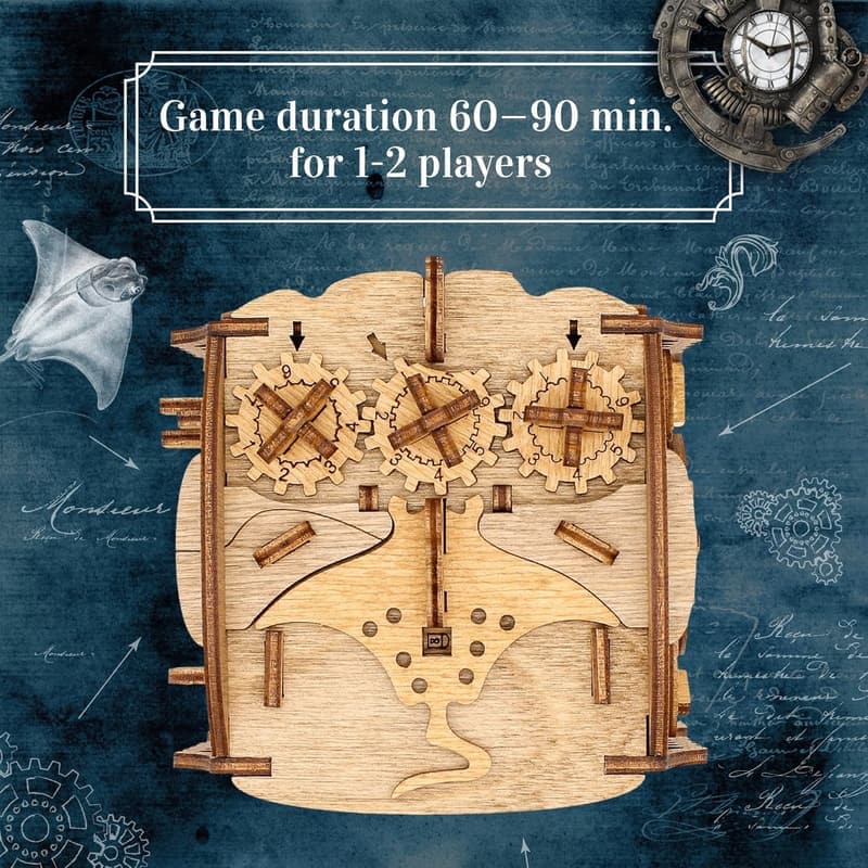 Captain's Nemo Nautilus Puzzle Box - 3D Escape Room Game