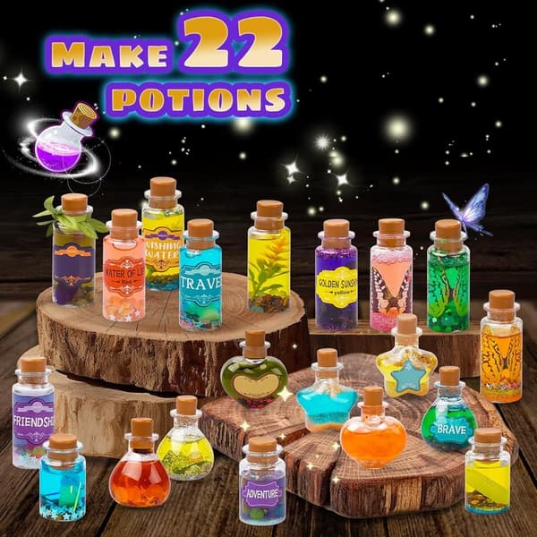 Magic Glow Potion DIY Kit for Kids - 22 Bottles Craft Set