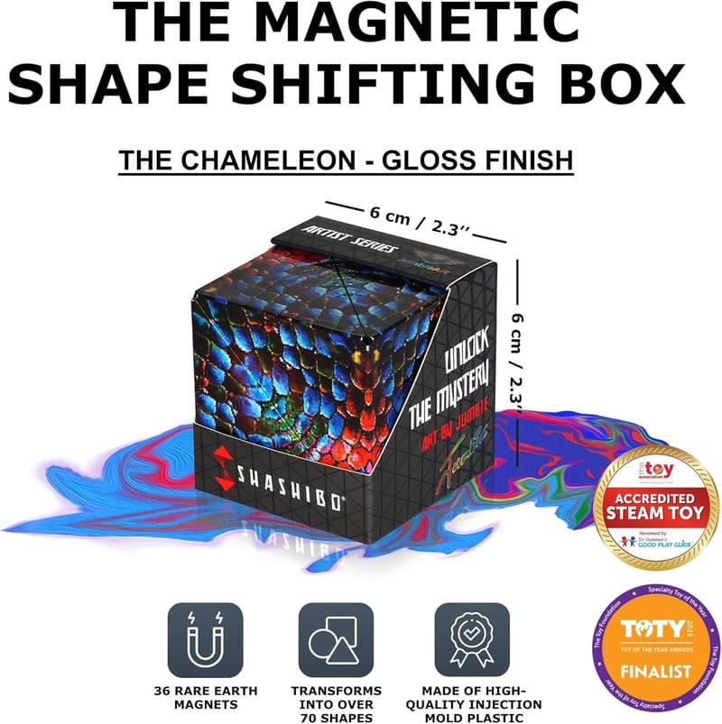 SHASHIBO Shape-Shifting Magnetic Fidget Cube - STEM Toy