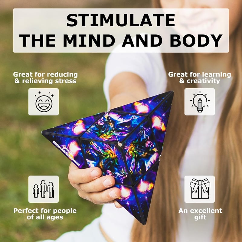 SHASHIBO Shape-Shifting Magnetic Fidget Cube - STEM Toy