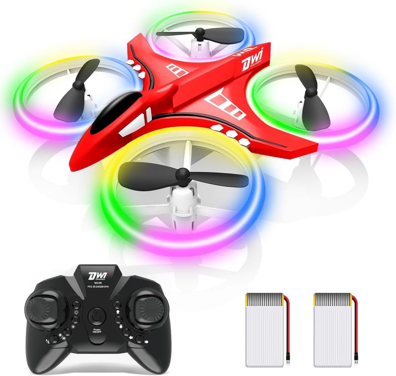 Mini Drone for Kids - 4.9 Inch LED Remote Control Quadcopter