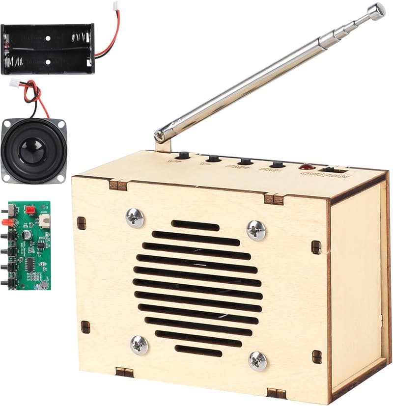 STEM Radio Building Kit for Ages 8-16, DIY Electronic Projects