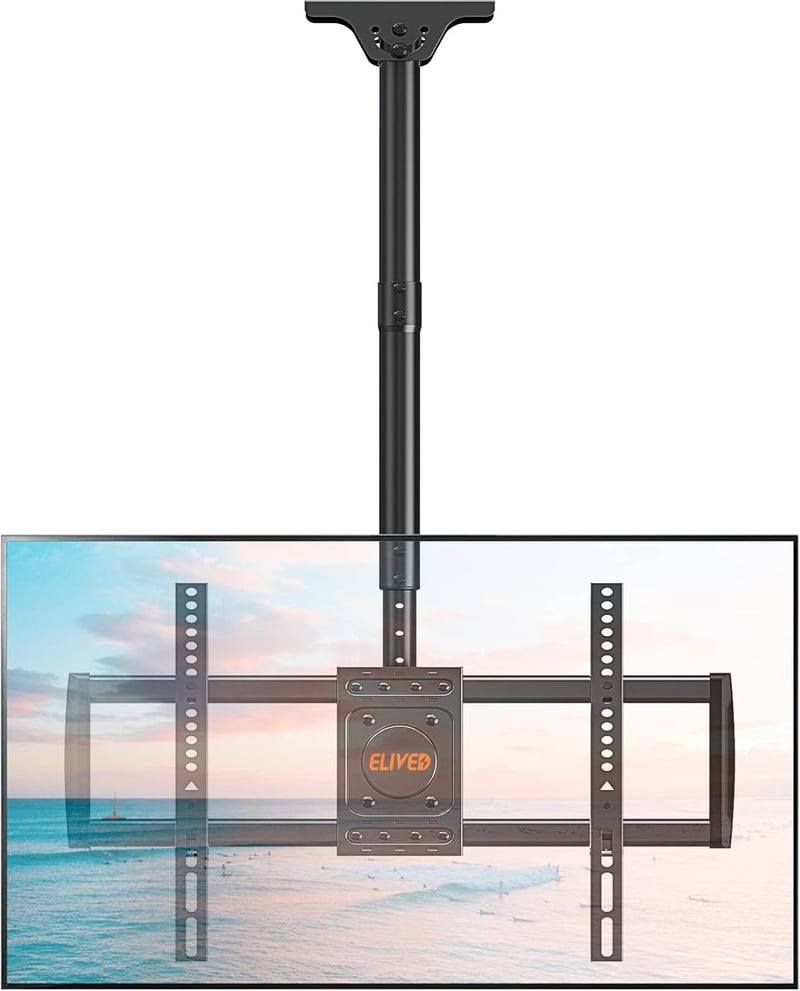 Adjustable Full Motion Ceiling TV Mount for 37-75 Inch TVs