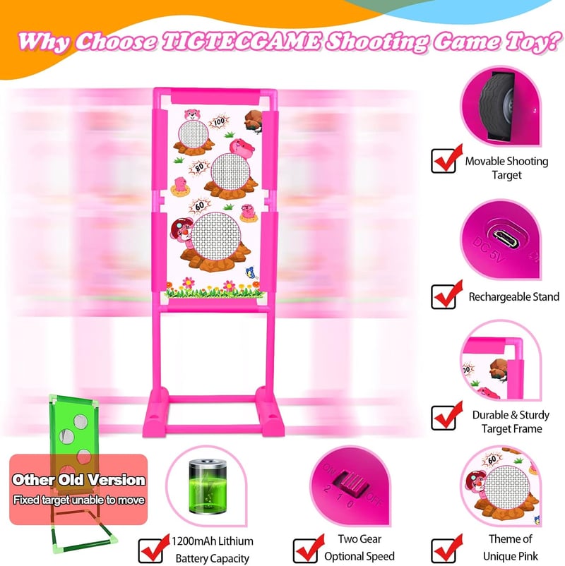 Interactive Moving Shooting Game with Blaster Guns & Foam Balls