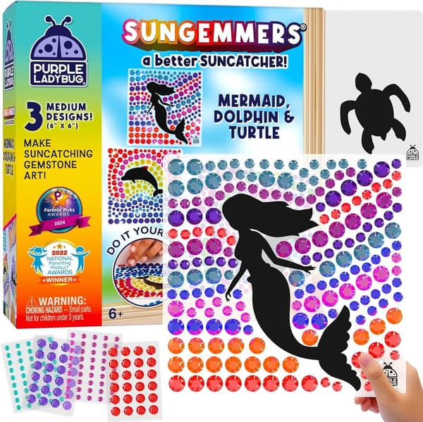 Birthday Suncatcher Art Kit for Kids Ages 6-12