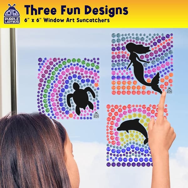 Birthday Suncatcher Art Kit for Kids Ages 6-12