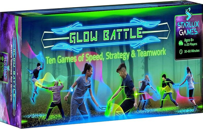 Glow Battle Sword Game - Family Pack for 2-8 Players, Ages 8+
