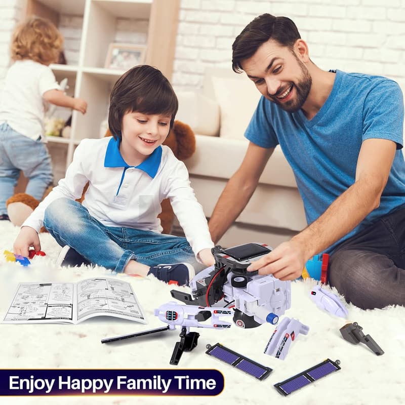 Solar Robot Science Kit for Kids Ages 8-14, 120 Pcs Building Set