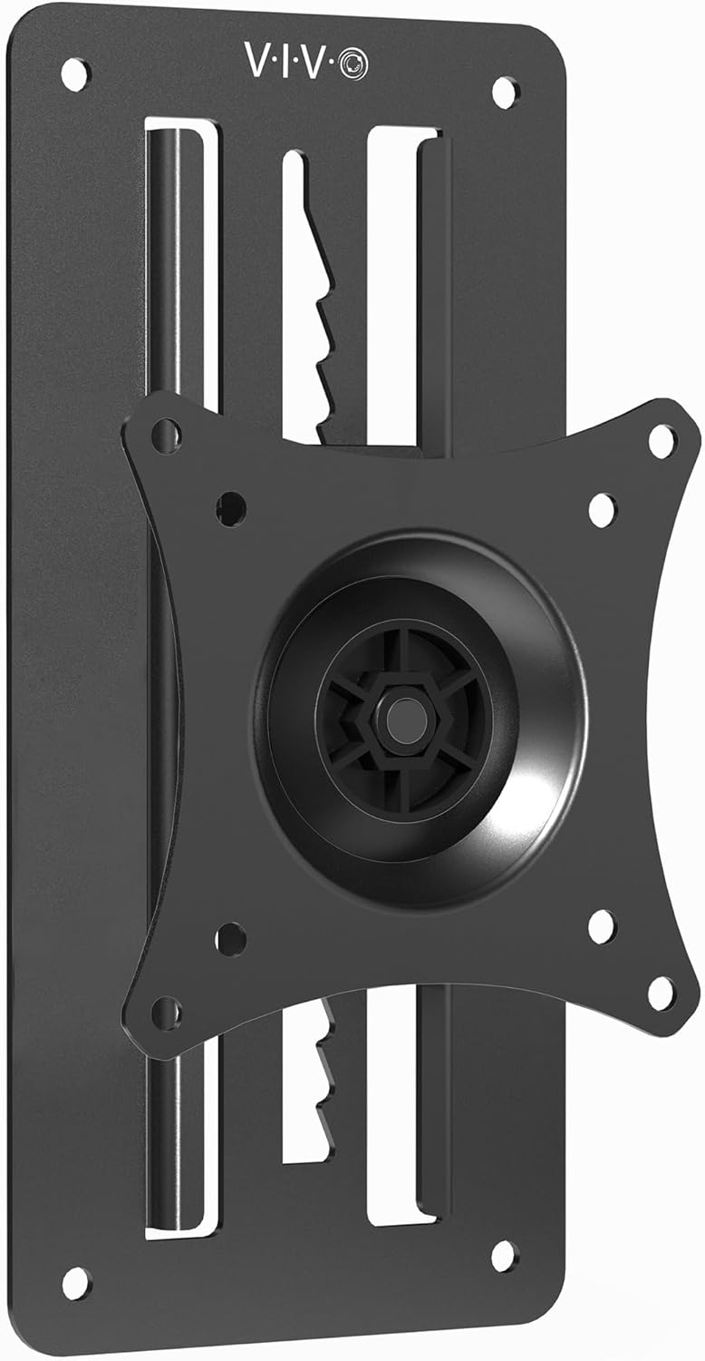 Height Adjustable Single Monitor Wall Mount for Workstations