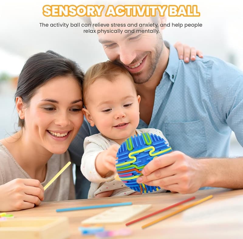 3D DIY Sensory Activity Ball and Board Toy for Stress Relief