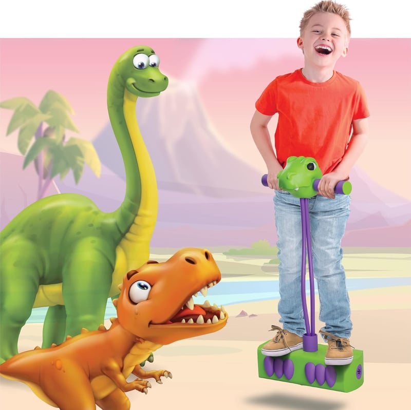 Dinosaur Foam Pogo Jumper for Kids - Birthday Gift