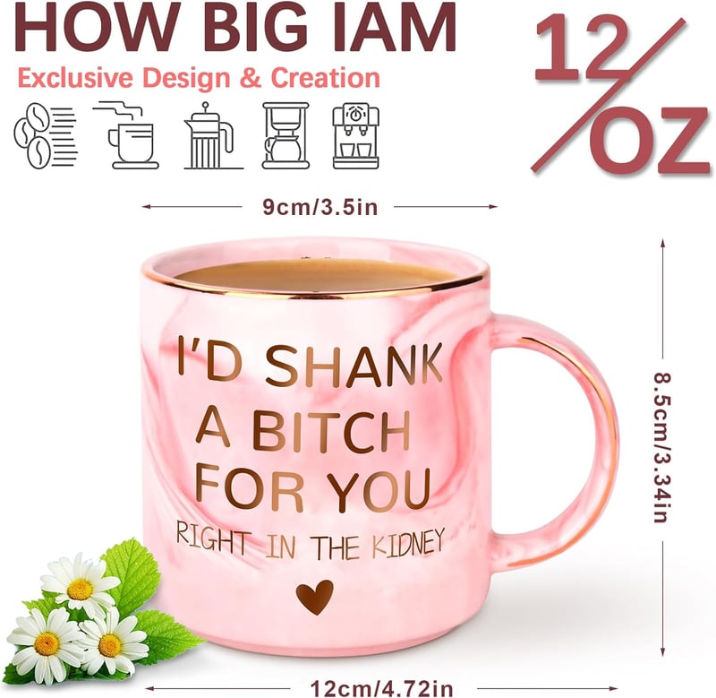 Funny Birthday Coffee Mug for Women – 12oz Novelty Gift
