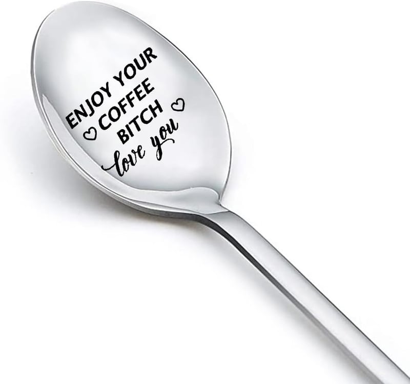 Funny Coffee Spoon for Best Friend's Birthday Gift for Her