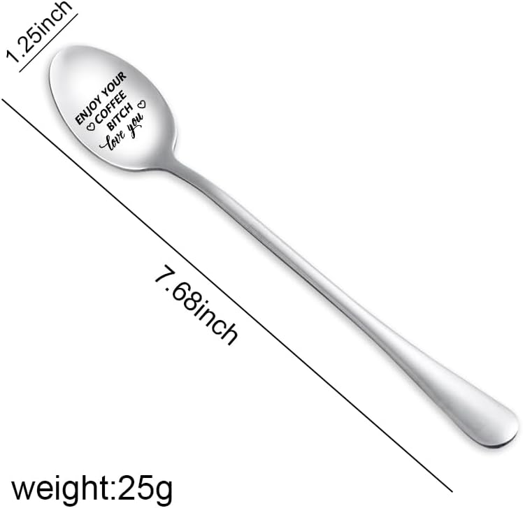 Funny Coffee Spoon for Best Friend's Birthday Gift for Her