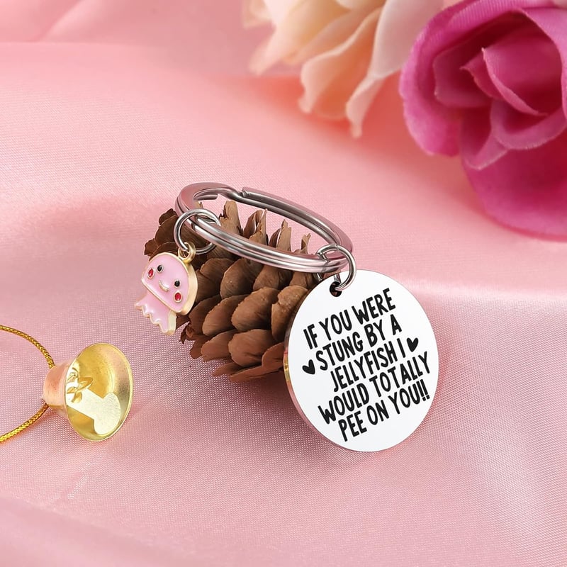 Best Friend Keychain for Women - Funny Friendship Gift