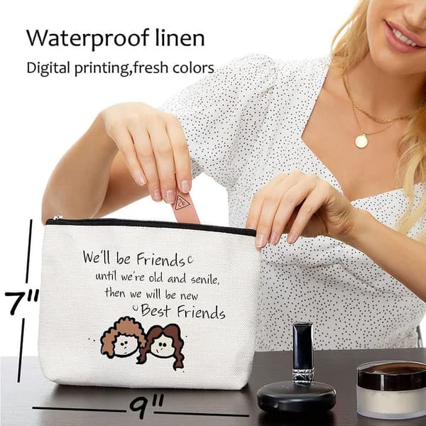 Funny Makeup Bag for Best Friends - Long Distance Gift
