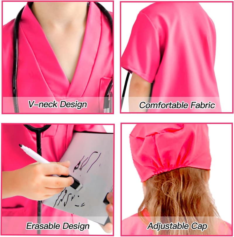 Kids' Doctor Costume with Stethoscope - Halloween Dress Up