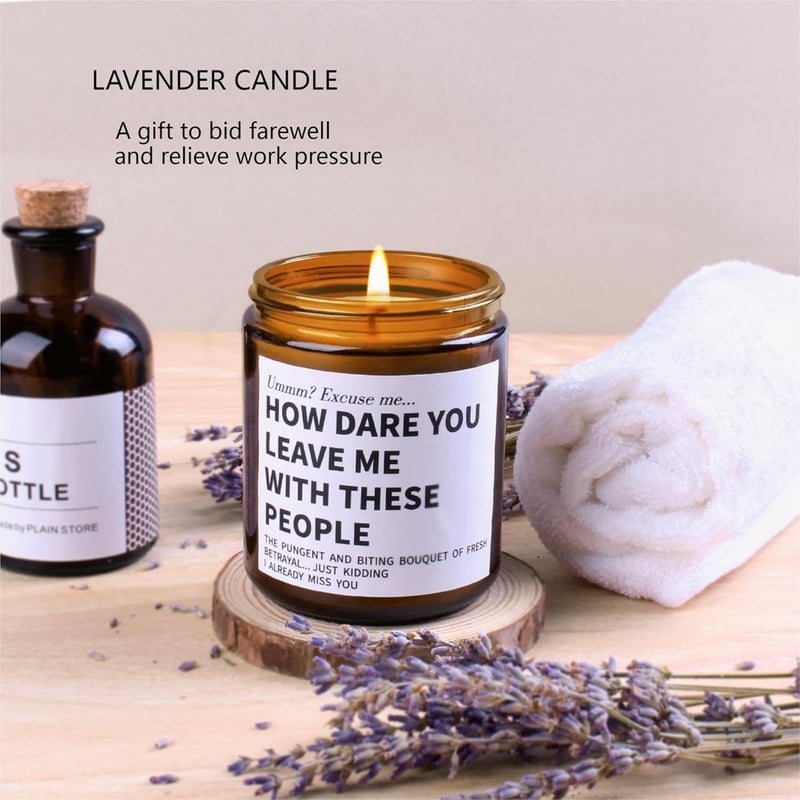 Retirement Candle Gift for Women – Lavender Scented