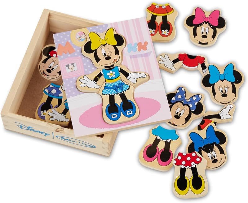 Minnie Mouse Dress-Up Wooden Play Set - 18-Piece Set