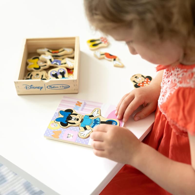 Minnie Mouse Dress-Up Wooden Play Set - 18-Piece Set