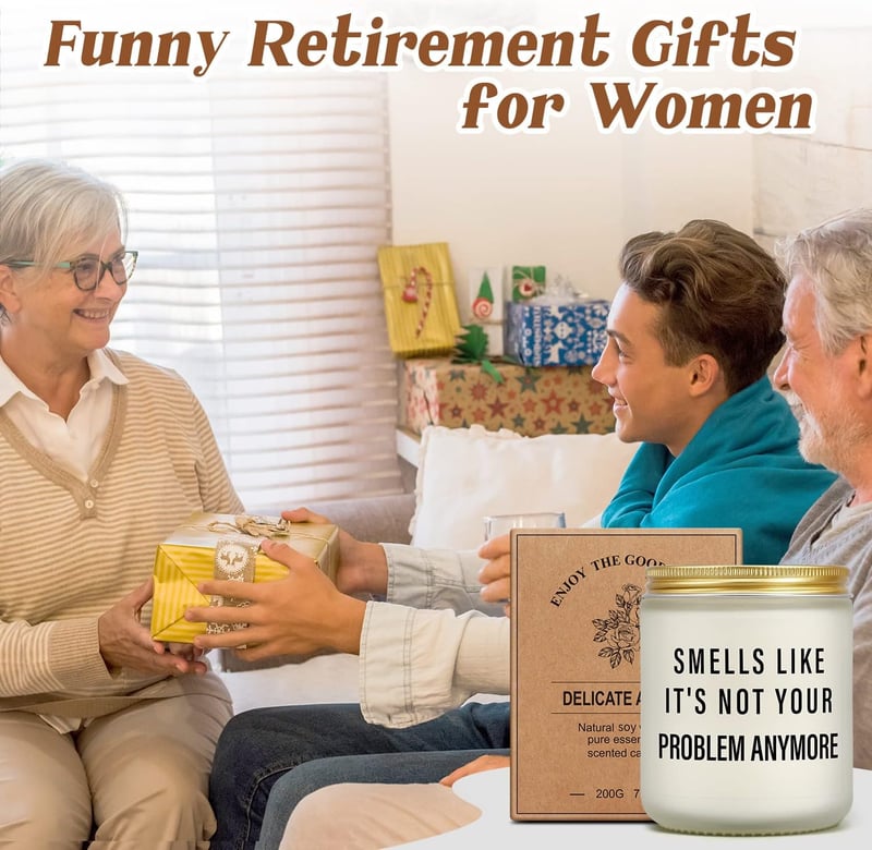 Funny Lavender Scented Candle for Retirement Gifts