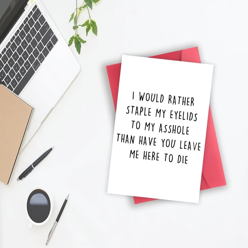 Funny Farewell Card for Coworkers - Hilarious Goodbye Gift