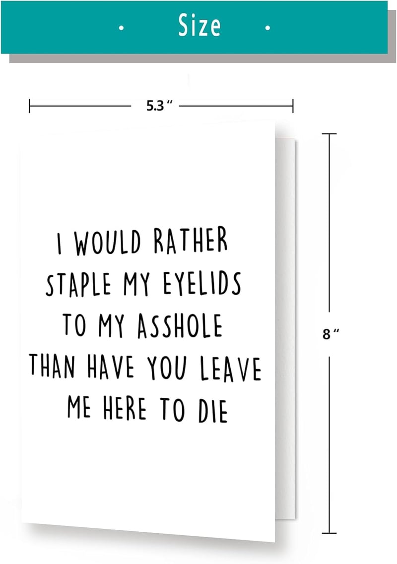 Funny Farewell Card for Coworkers - Hilarious Goodbye Gift