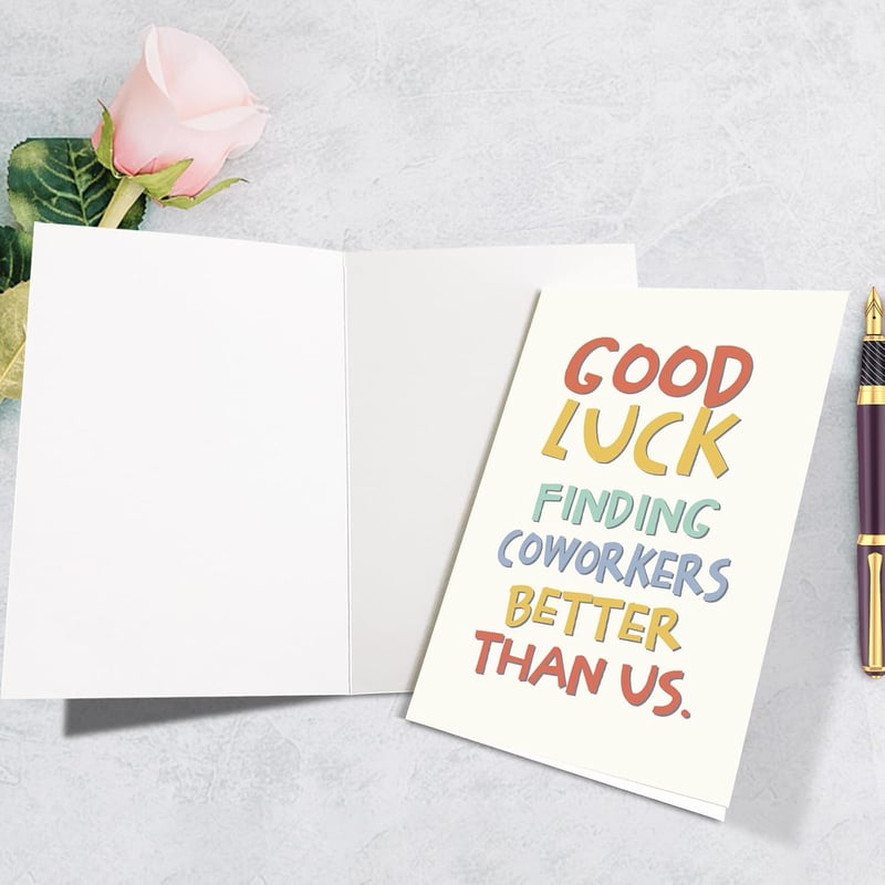 Humorous Going Away Card for Coworkers