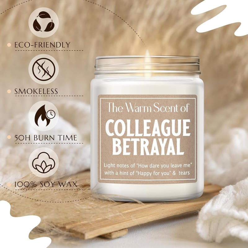 Farewell Candle Gift for Coworkers - Scented & Humorous