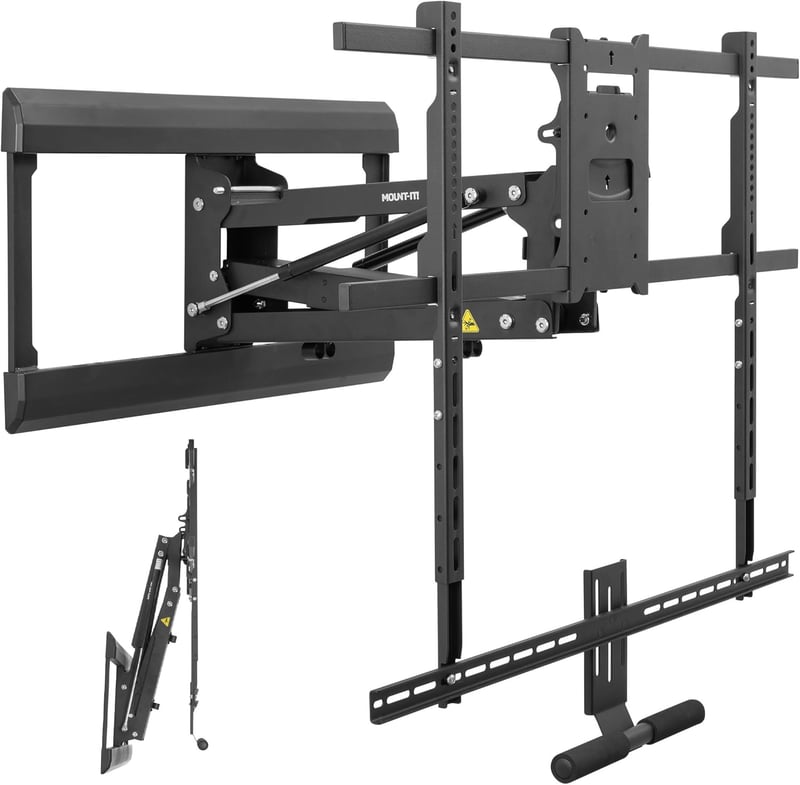 Fireplace Mantel TV Mount for 65-85 inch TVs, Spring Assist