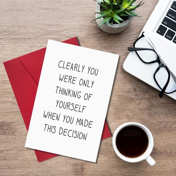 Funny Going Away Card for Coworker - Humorous New Job Farewell