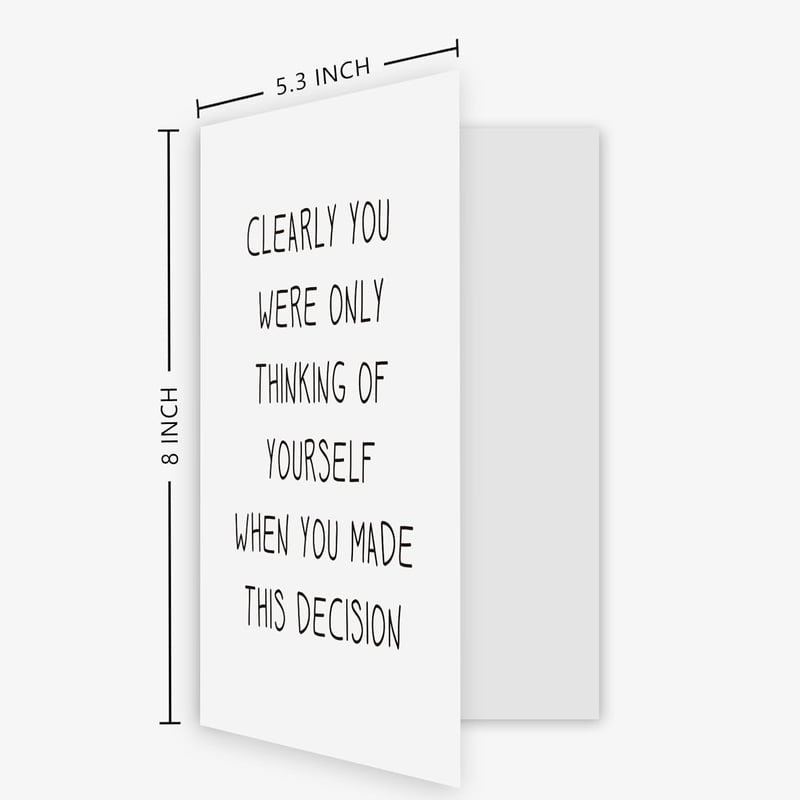 Funny Going Away Card for Coworker - Humorous New Job Farewell