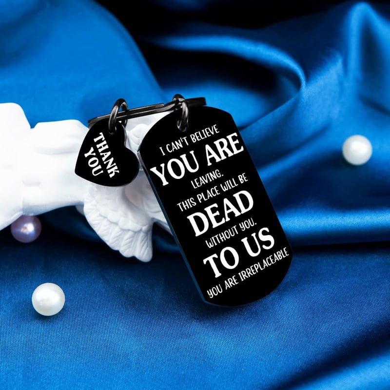 Farewell Keychain Gift for Boss - Funny Going Away Token