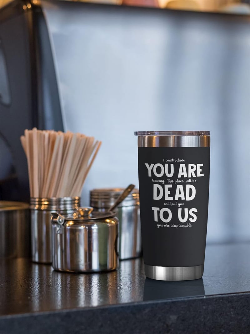 Farewell Gift Tumbler - 20 Oz BPA-Free Stainless Steel