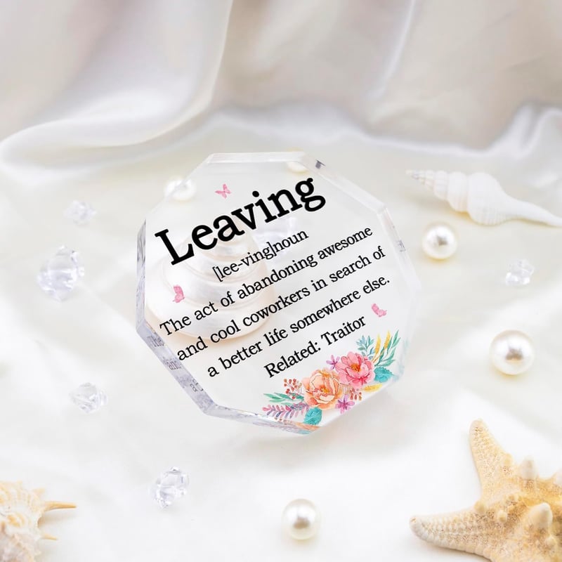 Farewell Gift Plaque for Coworkers and Friends