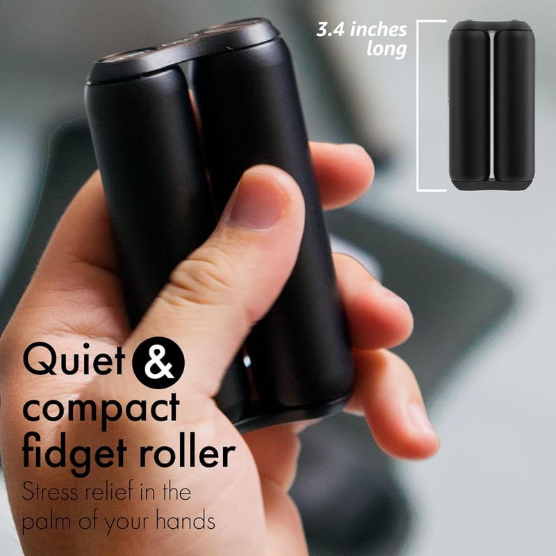 Stress Relief Fidget Toy - Handheld Aluminum Roller