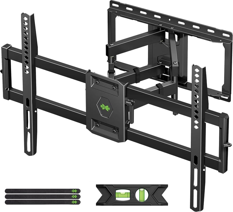 Full Motion TV Wall Mount for 42-86 inch TVs, Max 132 lbs