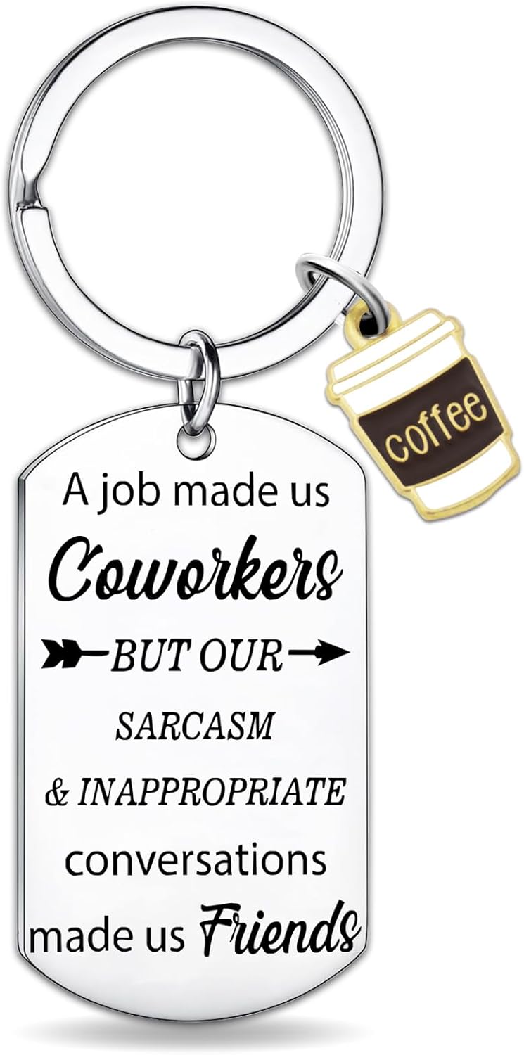 Funny Keychain Farewell Gift for Coworkers and Friends