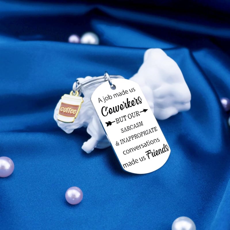 Funny Keychain Farewell Gift for Coworkers and Friends